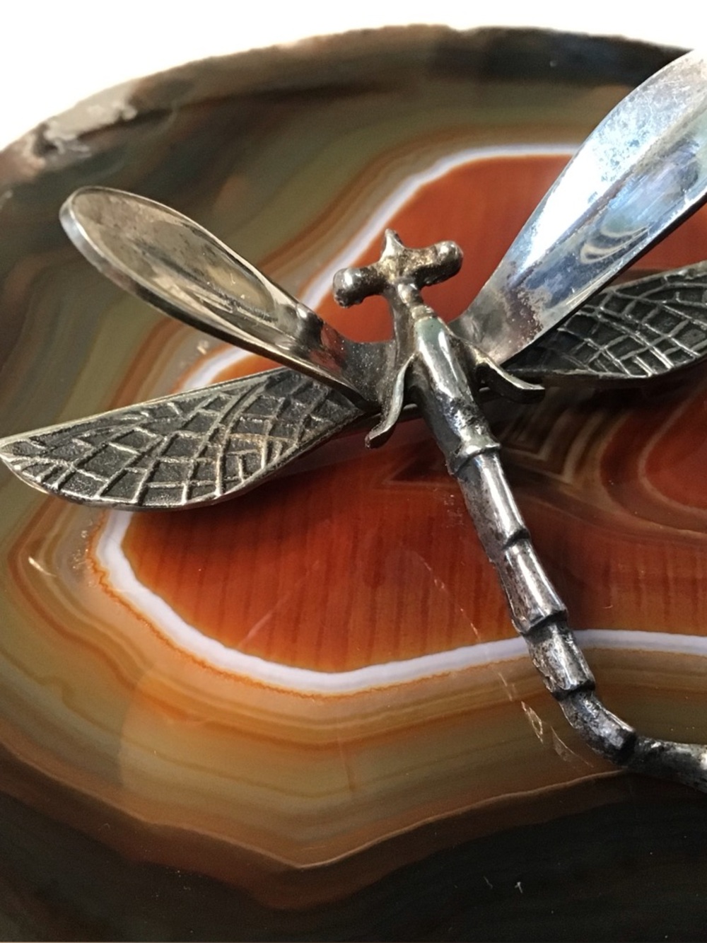 Vintage Sterling Dragonfly Brooch